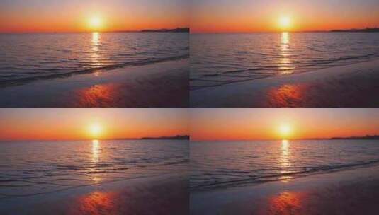 海边日出 海面夕阳高清在线视频素材下载