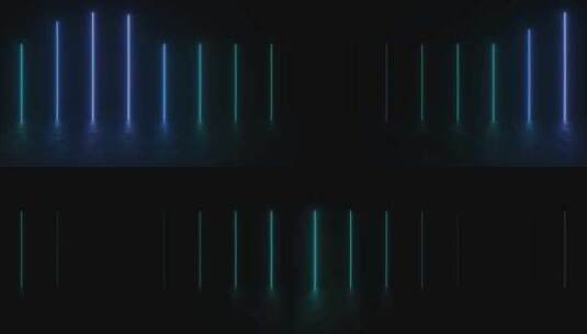 暗室霓虹灯组高清在线视频素材下载