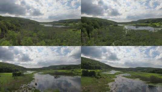 4K航空视频阿勒格尼国家森林谷高清在线视频素材下载