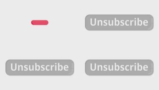 退订，图形，社交媒体，按钮高清在线视频素材下载