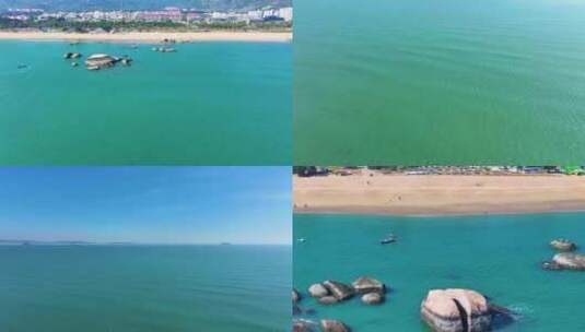 东海大海海边海水海浪沙滩海滩航拍风景唯美高清在线视频素材下载