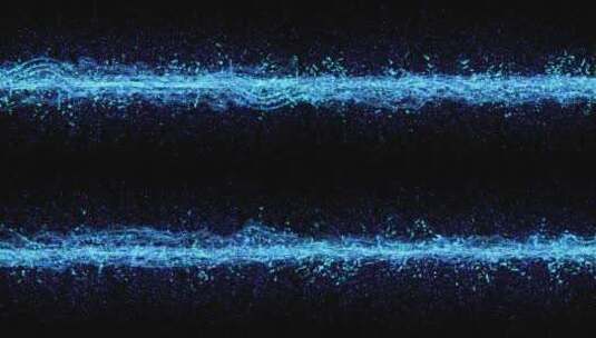 迷人的蓝色粒子光线银河素材高清在线视频素材下载