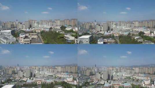 云南昆明城市大景航拍高清在线视频素材下载