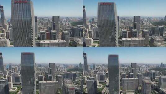 山东济南奥体CBD金融中心商务建筑高楼大厦高清在线视频素材下载
