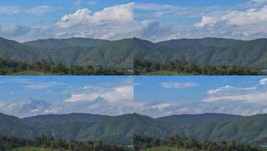 山头翻滚的云延时摄影高清在线视频素材下载