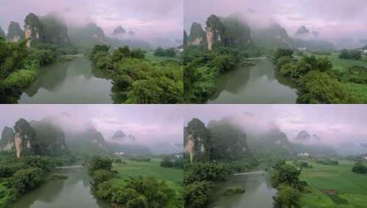 广西桂林遇龙河风光高清在线视频素材下载