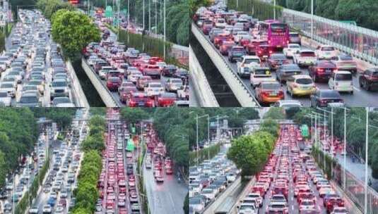 堵车 下雨堵车高清在线视频素材下载