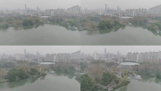 4K航拍上海公园高清在线视频素材下载