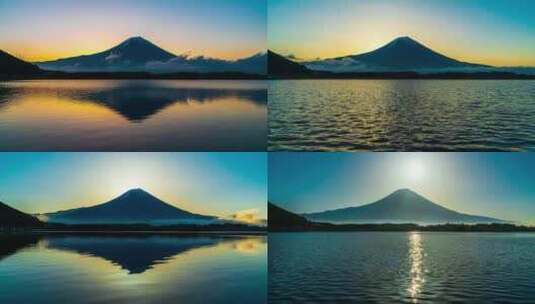 4K-日本富士山延时拍摄高清在线视频素材下载