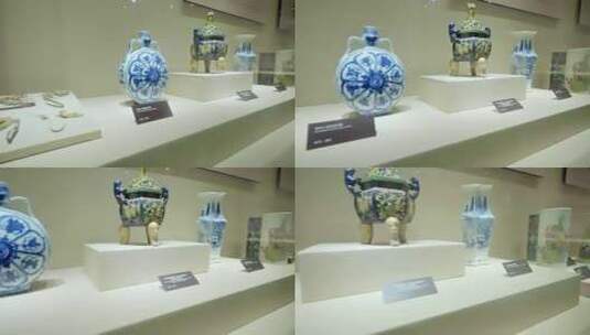 高安元青花博物馆高清在线视频素材下载