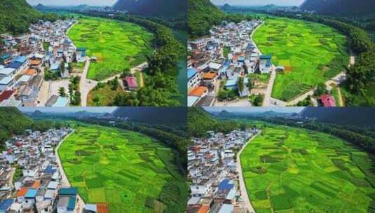 航拍广西河池旅游地崖宜风景区美景宣传片高清在线视频素材下载