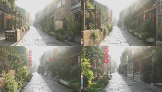 南京老门东风景区古建筑慢镜头无人空镜素材高清在线视频素材下载