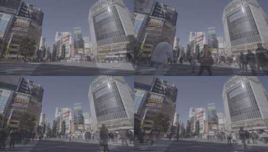 东京涩谷街头高清在线视频素材下载