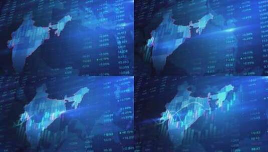 印度股市和经济的增长率高清在线视频素材下载