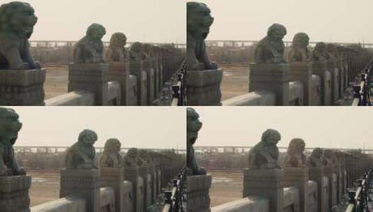 北京卢沟桥石狮子高清在线视频素材下载