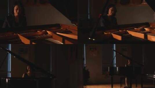 唯美钢琴师弹钢琴情绪大片高清在线视频素材下载