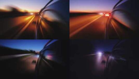车辆极速行驶高清在线视频素材下载