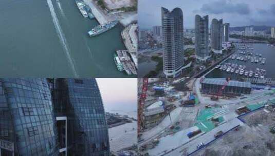 三亚国际游艇中心高清在线视频素材下载