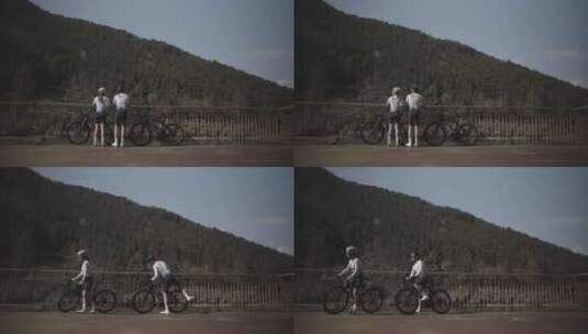 自行车户外骑行高清在线视频素材下载
