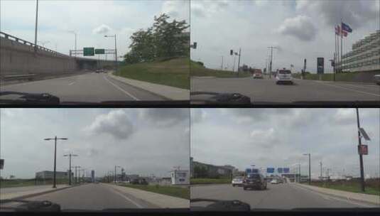 行驶在公路上的车高清在线视频素材下载