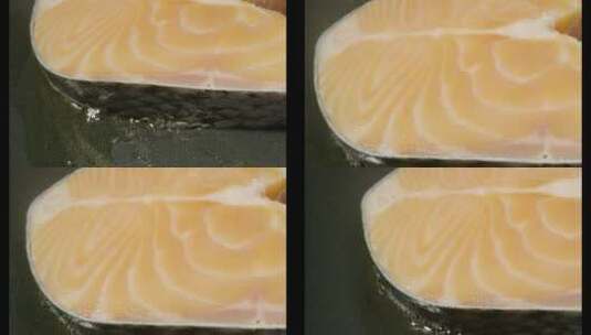 烹饪鱼肉4K高清在线视频素材下载