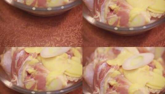 葱姜米酒腌制鸡肉去腥 (11)高清在线视频素材下载