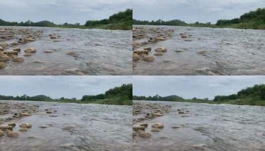 河水流动风景素材高清在线视频素材下载