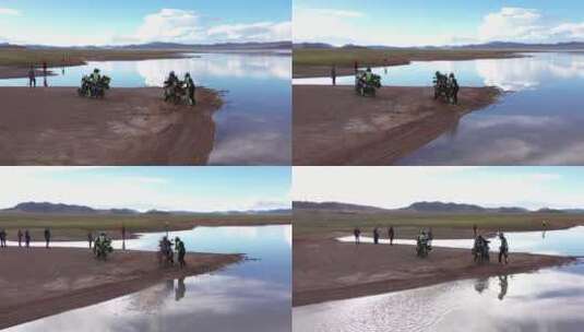 西藏阿里北线一错再措高原湖泊天上阿里高清在线视频素材下载
