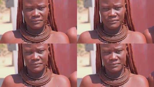 非洲部落妇女高清在线视频素材下载