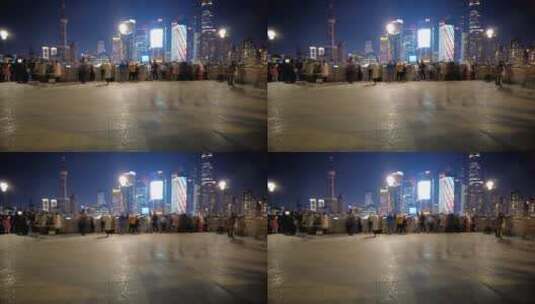 上海外滩人流4K实拍高清在线视频素材下载