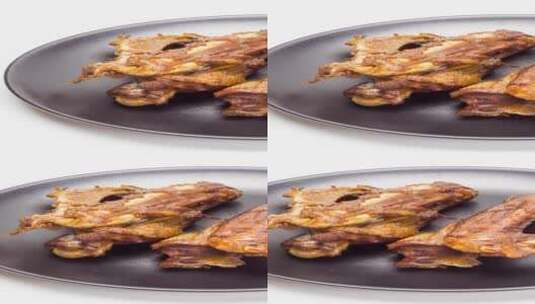 酱卤鸭翅熟食卤菜4k竖版实拍高清在线视频素材下载