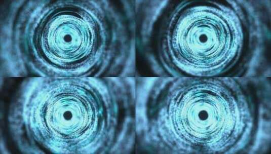 3D渲染抽象发光粒子隧道通道过道运动画高清在线视频素材下载