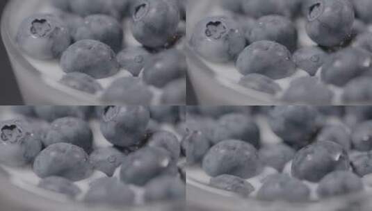蓝莓酸奶LOG高清在线视频素材下载