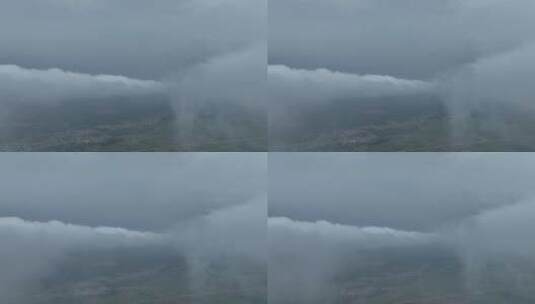 云雾缭绕下的黄河高清在线视频素材下载