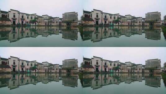 宏村南湖的秋天高清在线视频素材下载