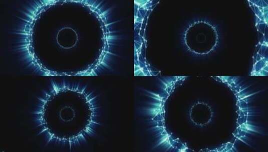 4k科幻点线粒子穿梭背景视频素材4高清在线视频素材下载