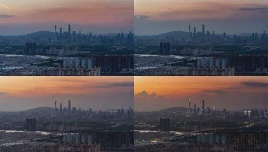 广州CBD番禺大桥延时摄影宣传素材高清在线视频素材下载