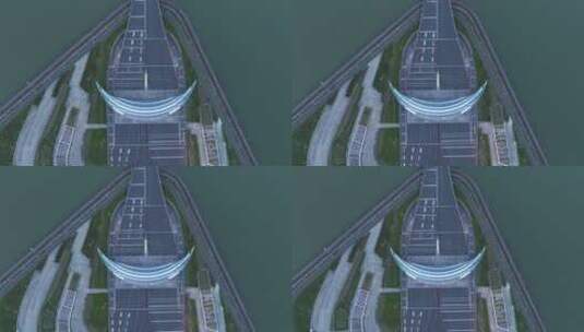 港珠澳大桥海上大桥震撼巨龙高清在线视频素材下载