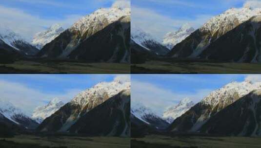 新西兰库克山国家公园景观高清在线视频素材下载