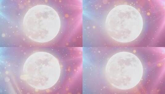 【4k】唯美月亮背景循环高清在线视频素材下载