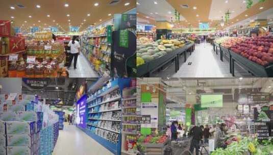 超市场景实拍视频素材高清在线视频素材下载