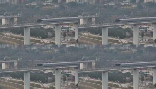 重庆10号线轻轨大桥高清在线视频素材下载