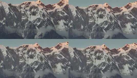 西藏南迦巴瓦峰日照金山709高清在线视频素材下载