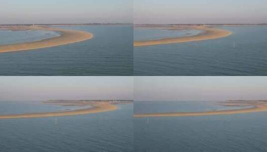 湛江市北部湾角头沙沙滩海景高清在线视频素材下载