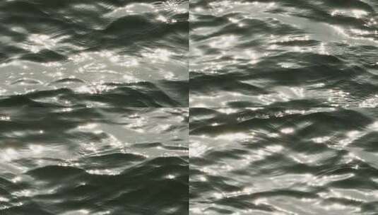 水面波浪金色反光星芒江河湖海高清在线视频素材下载