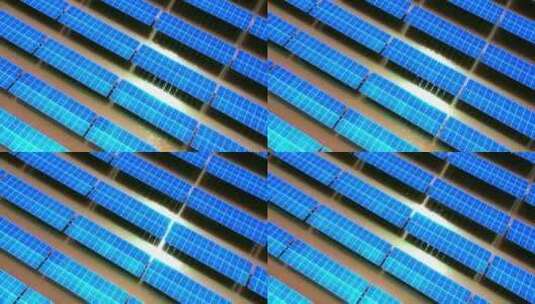 渔光互补光伏发电新能源太阳能清洁能源高清在线视频素材下载