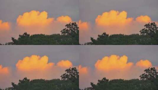 天空云朵日落晚霞高清在线视频素材下载