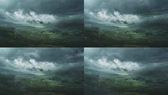 狂风暴雨背景素材5高清在线视频素材下载