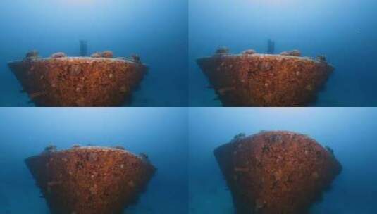 加勒比海沉船高清在线视频素材下载