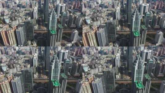 深圳罗湖城市高楼航拍高清在线视频素材下载